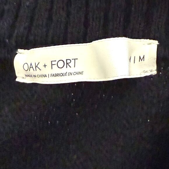 NWOT Oak + Fort Contrast Stitch Detail Button Front Cardigan - Picture 8 of 9